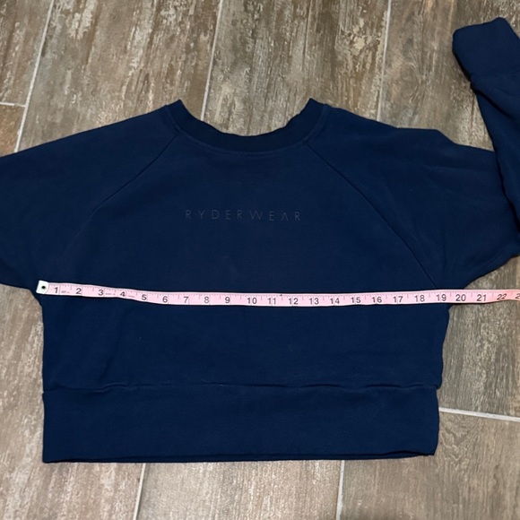 Ryderwear Deep Blue crop sweatshirt - Picture 7 of 10